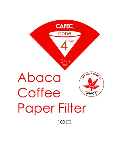 Cafec Abaca Cone Filtre Kağidi (100) Ac4 – 100W