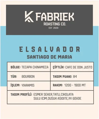 El Salvador Santiago de Maria – Çikolata, Esmer Şeker ve Tatlı Aromalı Kahve