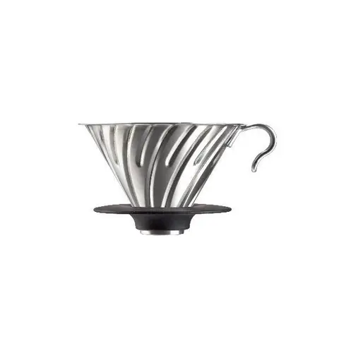 Hario V60 02 Metal Dripper | Paslanmaz Çelik Kahve Demleyici – Fabriek Coffee